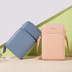 Soft Leather Mini Crossbody Bag for Women, Girl Purse