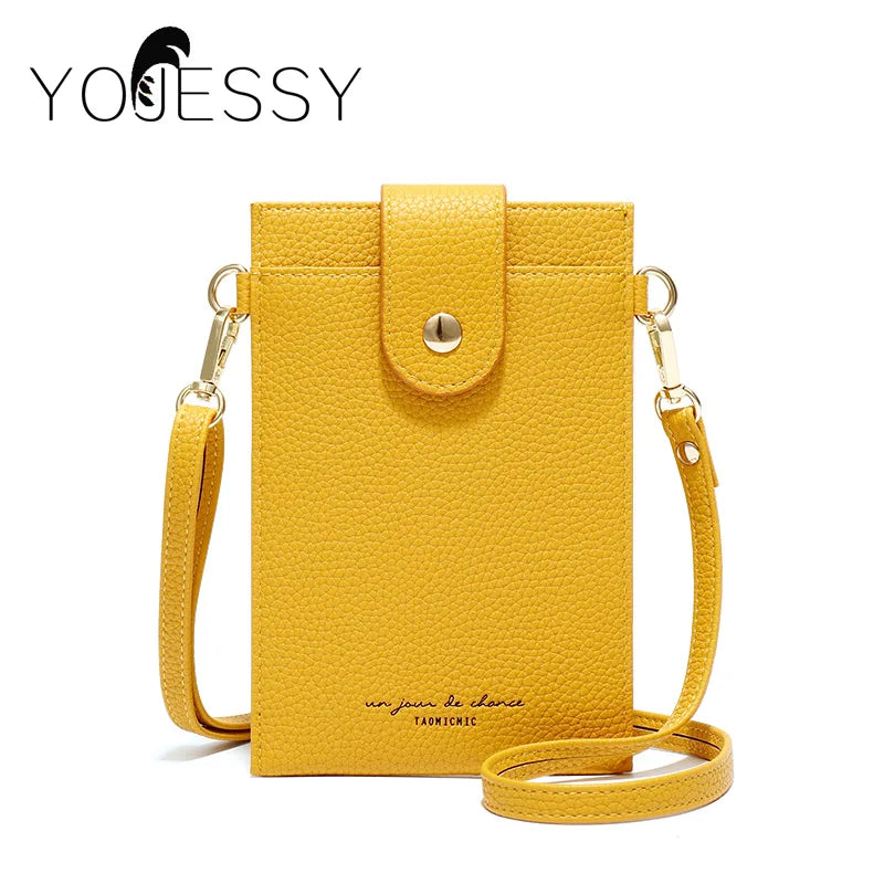 Women Crossbody Bag Pu Leather Ladies Messenger Purse with Cell Phone Pocket
