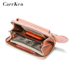 Women Crossbody Bag Phone Pocket Pu Leather Ladies Messenger Purse
