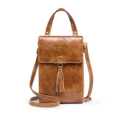 Women Tassel Crossbody Bag Pu Leather Messenger Purse