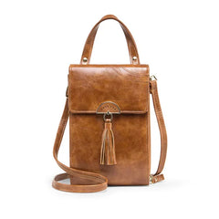 Women Tassel Crossbody Bag Pu Leather Messenger Purse
