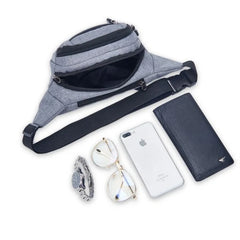 Canvas Waist Bag For Men Women Travel Belt Pouch Chest Pack Phone Bag