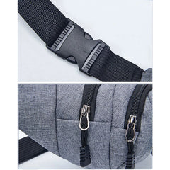 Canvas Waist Bag For Men Women Travel Belt Pouch Chest Pack Phone Bag