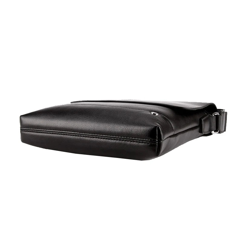 YUES KANGAROO Men Business Messenger Bag PU Leather Shoulder Bag