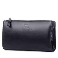 YUES KANGAROO Men Clutch Bag Leather Purse Business Wallet
