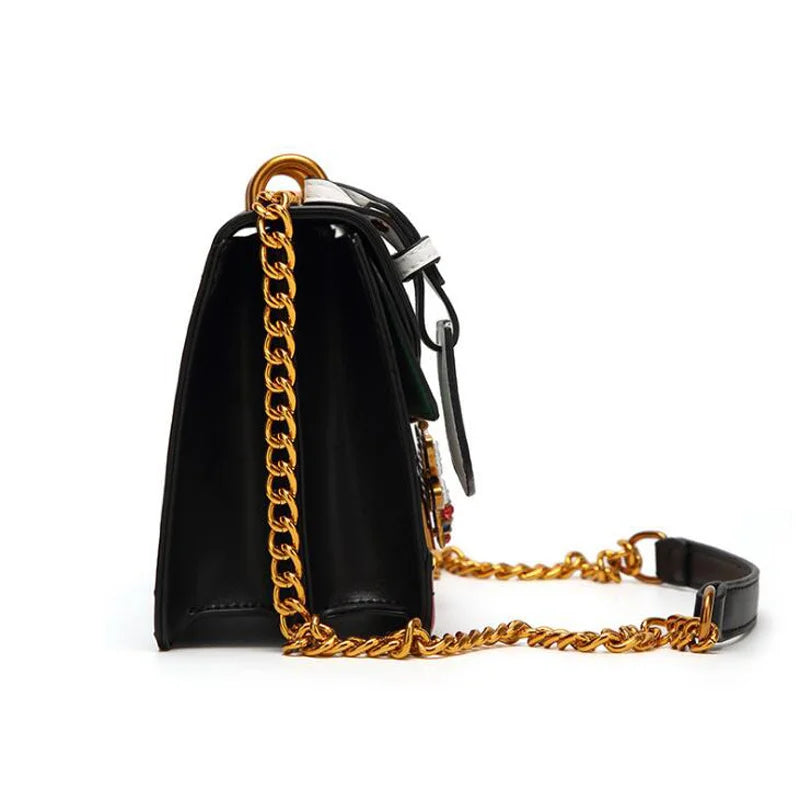 Lady Bag Women Splicing Little Bee Bags Cover Style Handbag