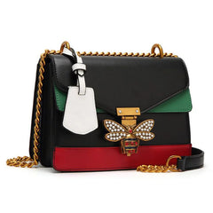 Lady Bag Women Splicing Little Bee Bags Cover Style Handbag