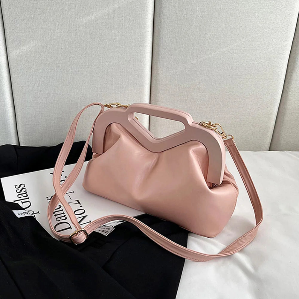 Women's Triangle Handbag & Pleated Shoulder Bag