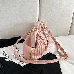 Women's Triangle Handbag & Pleated Shoulder Bag