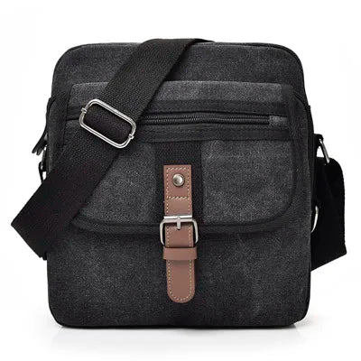 YUTUO Canvas Trunk Men's Crossbody Shoulder Messenger Bag