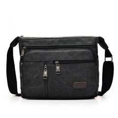 YUTUO Canvas Business Handbag Casual Vintage Trunk Men's Messenger Bag