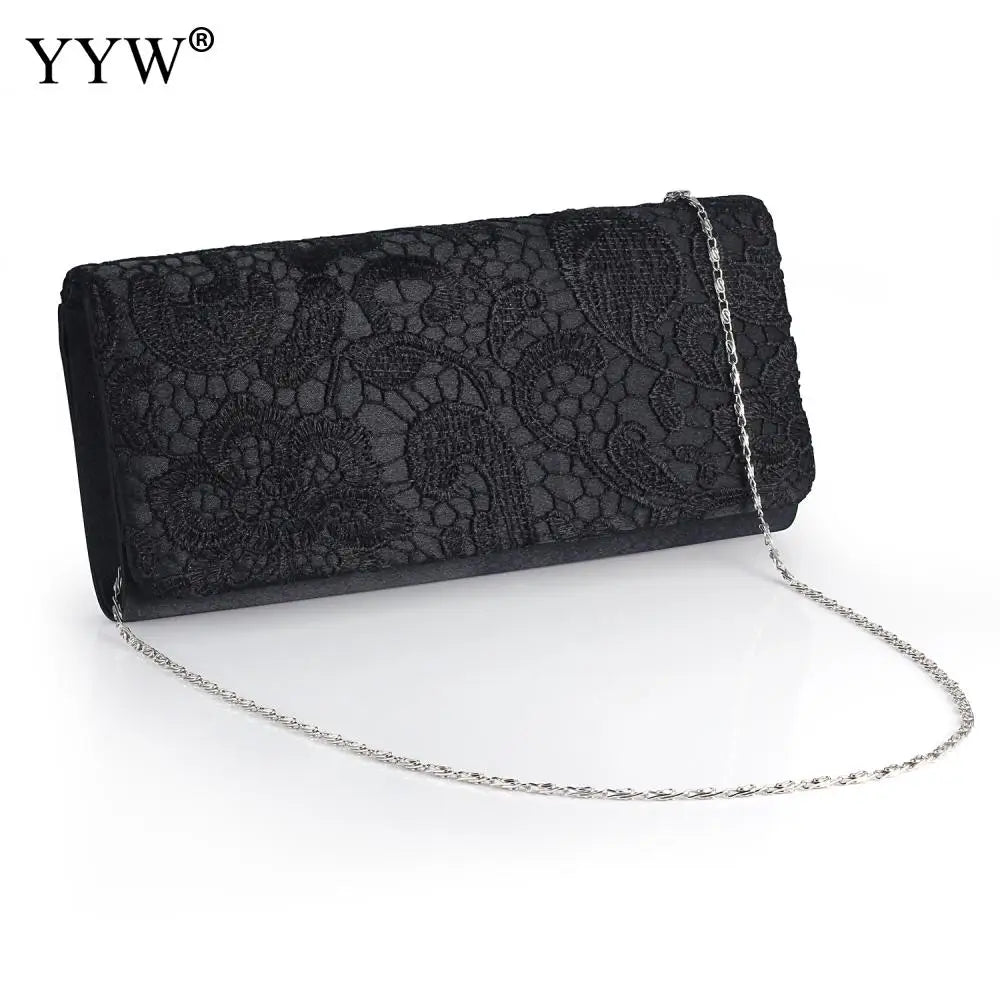 Vintage Satin Clutch Bag Evening Party Purse Waterproof Shoulder Messenger Bags