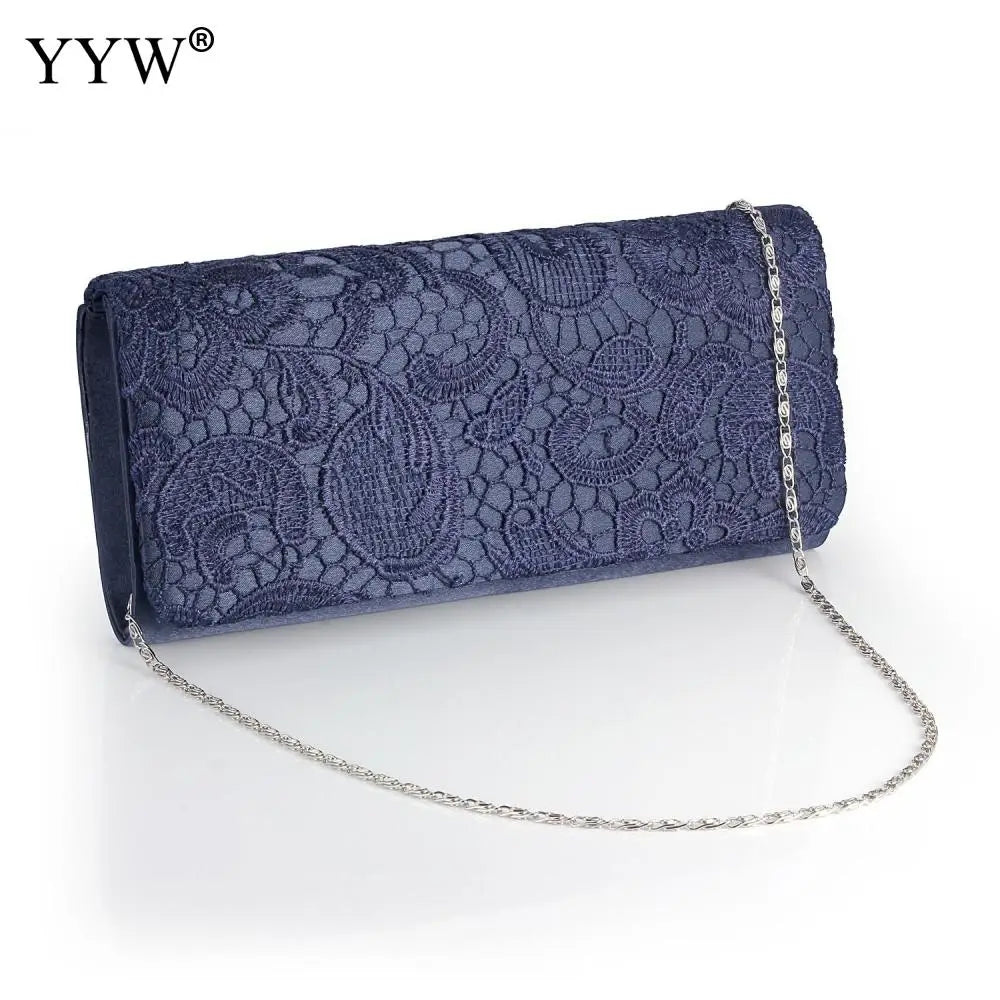 Vintage Satin Clutch Bag Evening Party Purse Waterproof Shoulder Messenger Bags
