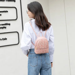 Yaoku Printed Backpack Cross-body Shoulder Bag Casual Shoulder Pu Bag