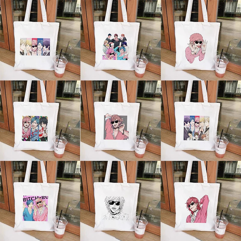 Yarichin Bitch Club Anime Tote Bag Harajuku Shoulder Canvas Handbag