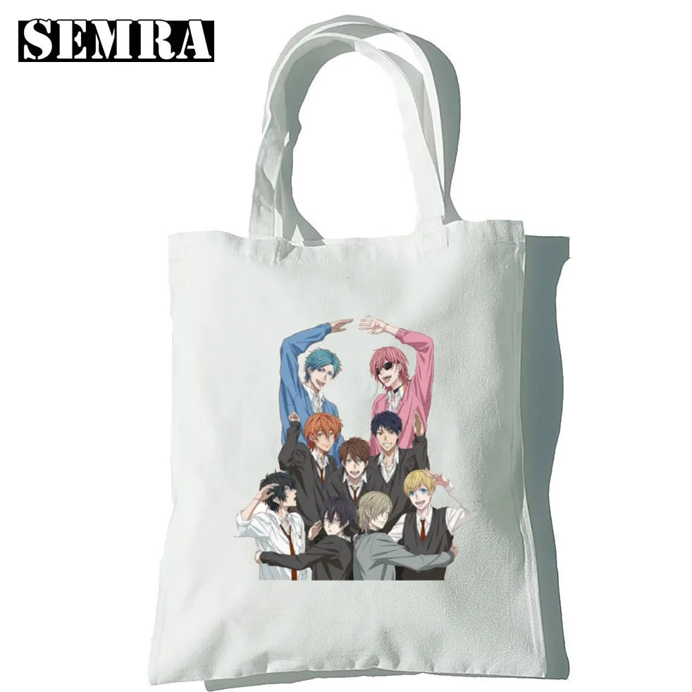 Vintage Anime Shoulder Bag Large Capacity Harajuku Women Japanese Hip Hop