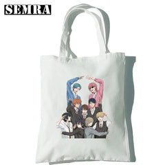 Vintage Anime Shoulder Bag Large Capacity Harajuku Women Japanese Hip Hop