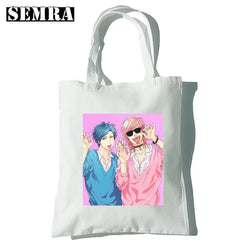 Vintage Anime Shoulder Bag Large Capacity Harajuku Women Japanese Hip Hop