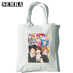 Vintage Anime Shoulder Bag Large Capacity Harajuku Women Japanese Hip Hop