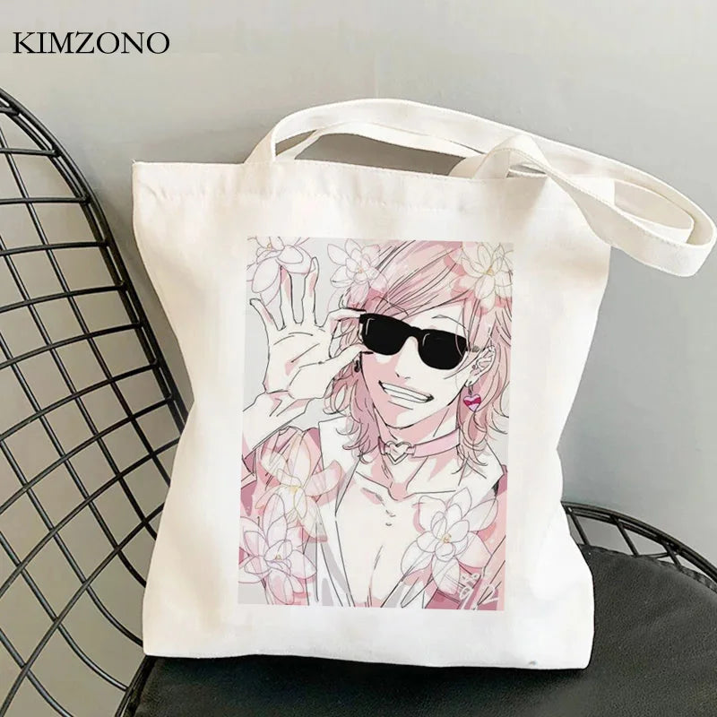 Yarichin Club Canvas Shopping Bag Reusable Foldable Cotton Shopper