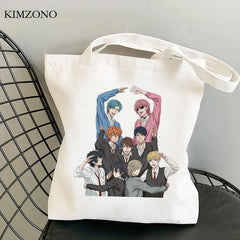 Yarichin Club Canvas Shopping Bag Reusable Foldable Cotton Shopper