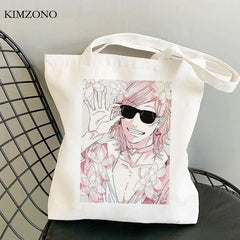 Yarichin Club Canvas Shopping Bag Reusable Foldable Cotton Shopper