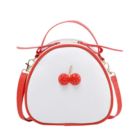 Ychee Pattern Contrast Cherry Small Backpack