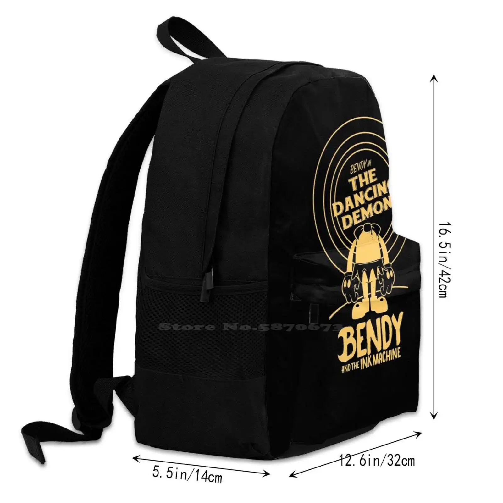 Yeallow Art Dancing Demon Bendy Song And The Ink Machine For Fans Gamer Bags Tra