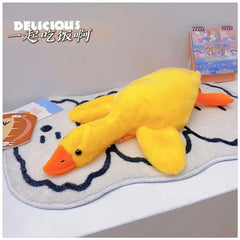 Yellow Duck Plush Backpack Bag Women's Funny Cartoon Doll Shoulder Bag