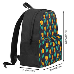 Yellow Tulip In Midnight By Backpacks Men's Backpacks Bags For Women Bag