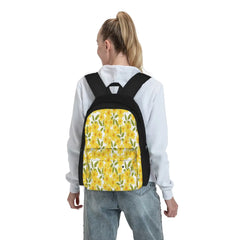 Yellow Zinnias Backpacks Men's & Women's Bag