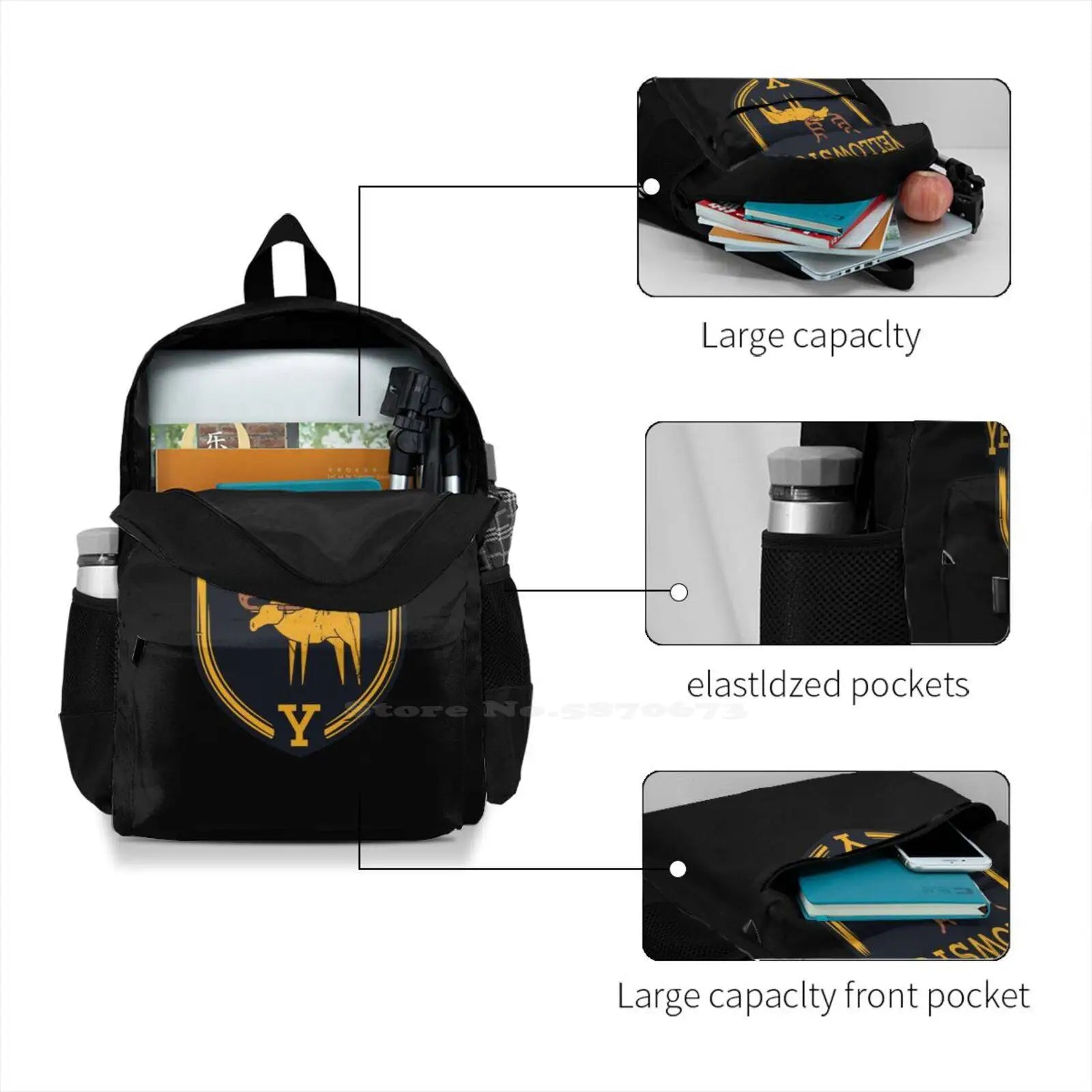 Yellowstone Park Backpacks for Men Women Teenagers Girls