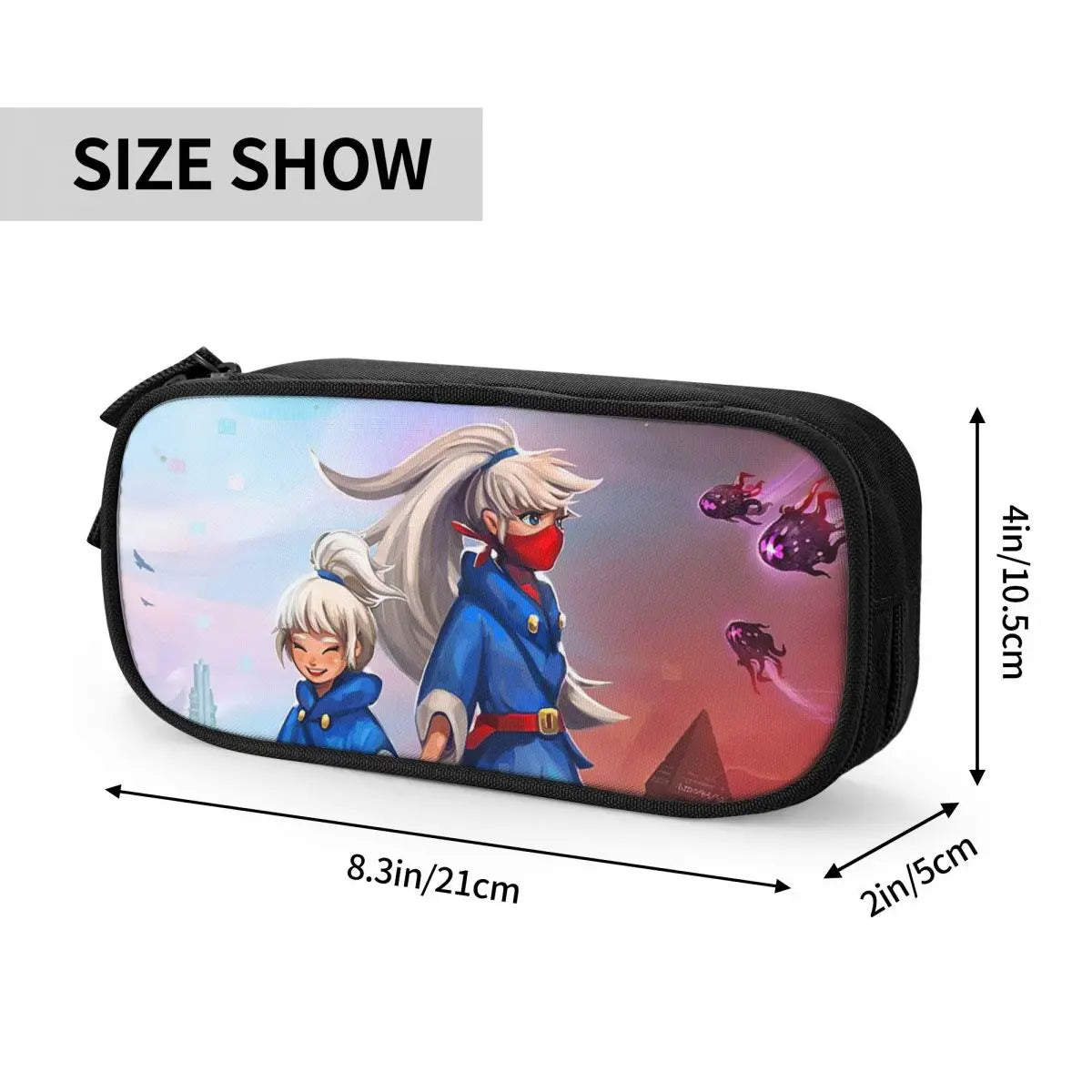 Anime Zipper Pen Bag Student School Stationery Child Gift