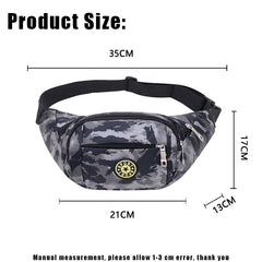 Camouflage Waist Bags Women High Capacity Fanny Pack Female Run Sports Belt Bag