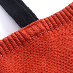 Knitted Shopping Bag Cartoon Shoulder Handbags for Women