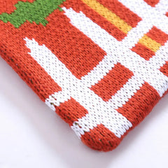 Knitted Shopping Bag Cartoon Shoulder Handbags for Women