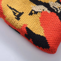 Women's Art Jacquard Knitting Bag Shoulder Tote