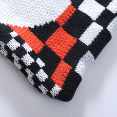 Women Handbag Chess Shopping Shoulder Bags Schoolbag Woolen Plaid Tote