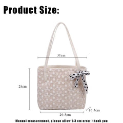 Large Woven Tote Bag Women Summer Handbag Rattan Shoulder Purse Shopper