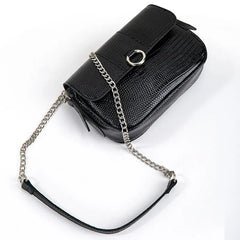 Women Leather Chain Crossbody Pack Shoulder Bag