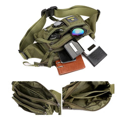 Waterproof Nylon Chest Bag for Men Women