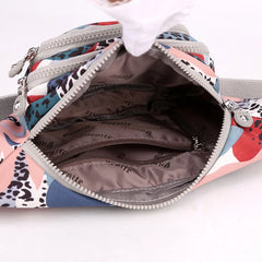 Printed Women's Waist Bag Sports Running Chest Bags Travel Leisure