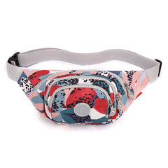 Printed Women's Waist Bag Sports Running Chest Bags Travel Leisure