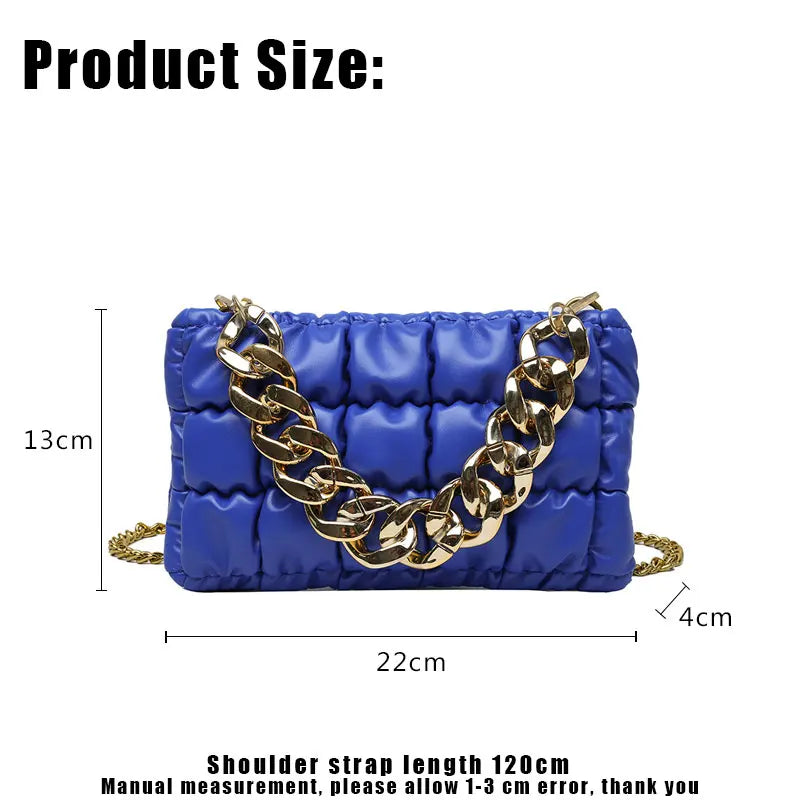 High-Quality Pleated Tote Bag Soft Leather Women's Handbag Shoulder Diagonal