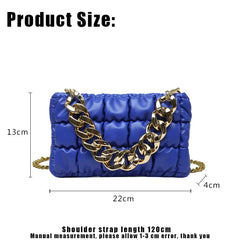 High-Quality Pleated Tote Bag Soft Leather Women's Handbag Shoulder Diagonal