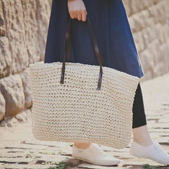 Woven Straw Beach Bag Large Totes Shoulder Bags