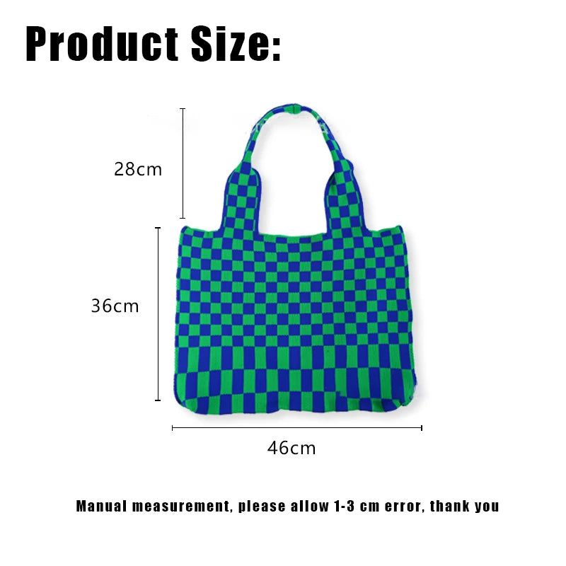 Women's Large Capacity Shoulder Bag College Students Casual Tote Pouch