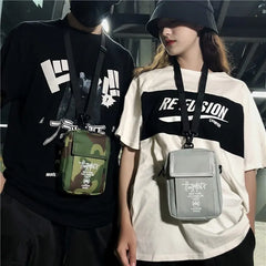 YoReai Sling Bag Mini Crossbody Shoulder Bags Canvas Messenger Couple Leisure