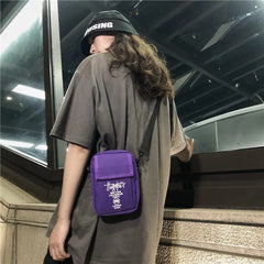 YoReai Sling Bag Mini Crossbody Shoulder Bags Canvas Messenger Couple Leisure