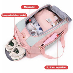 Yoga Bag Gym Backpack Sports Training Shoulder Bag Outdoor Travel Duffel